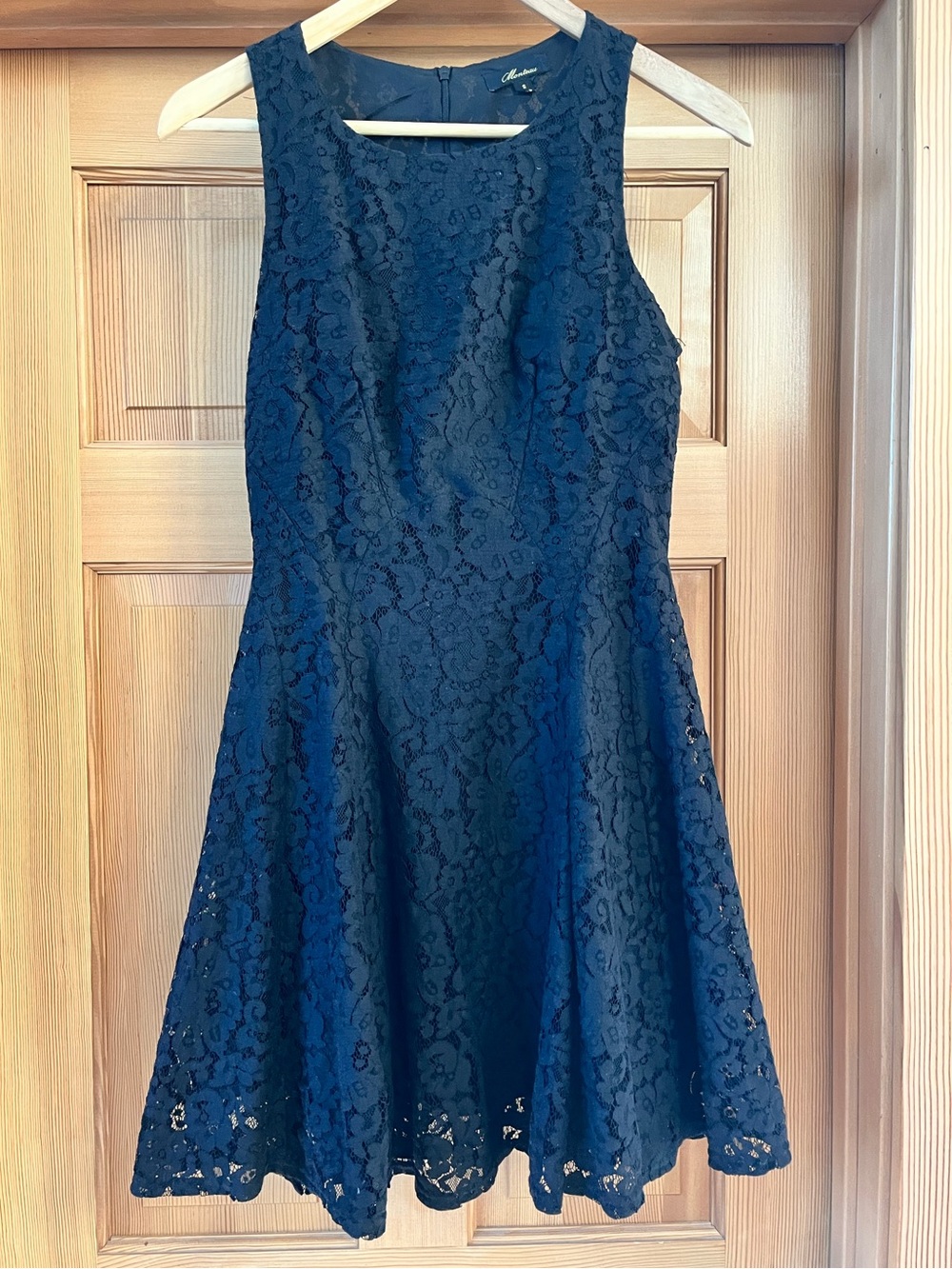 Black lace mini dress size S